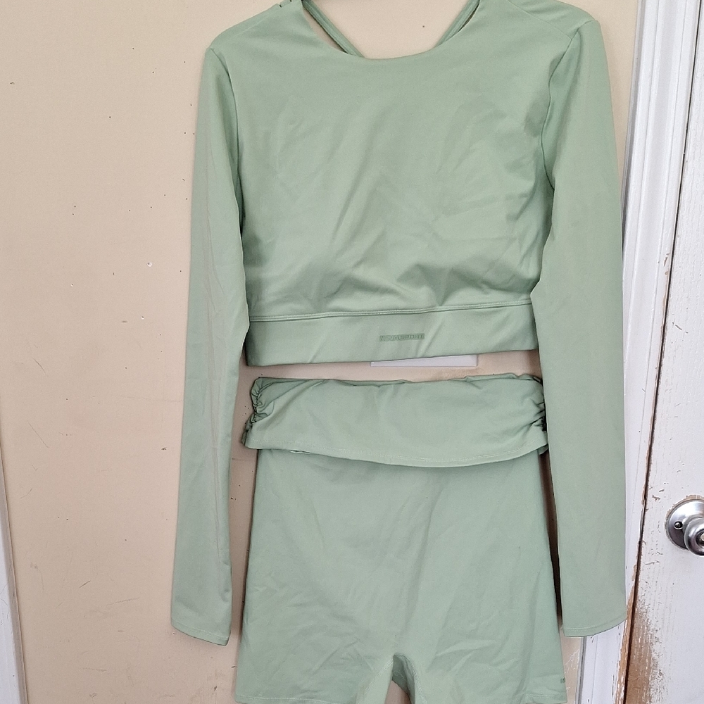 Fashion Nova Mint Green Two-Piece Set